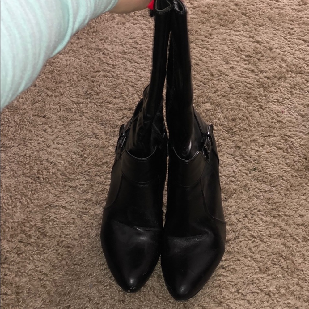 Leather boots